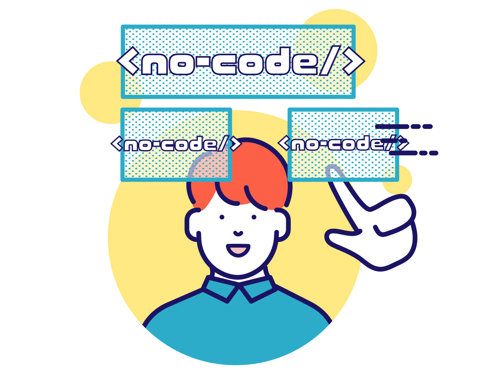 ノーコードの説明のイメージ